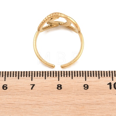 304 Stainless Steel Cuff Open Rings for Women RJEW-C161-01B-G-1