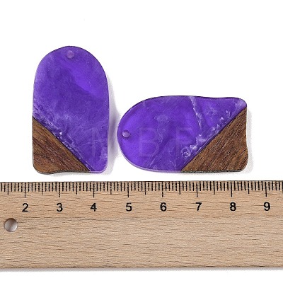 Resin & Wood Pendants WOOD-F015-13D-1