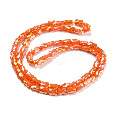 AB Color Plated Glass Beads Strands EGLA-P051-06B-B05-1