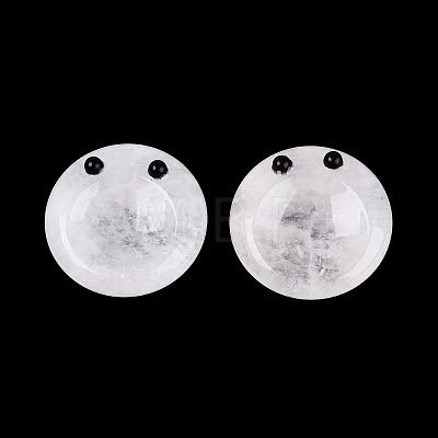 Natural Quartz Crystal Thumb Worry Stone G-Q602-12F-1