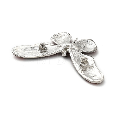 Butterfly Rhinestone Brooch Pin JEWB-A034-04P-02-1