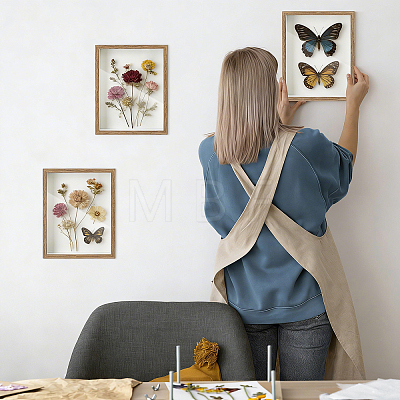 MDF Composite Wood Photo Frame Stand for Dried Flower LS-DJEW-WH0028-057B-1