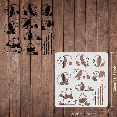 Plastic Reusable Drawing Painting Stencils Templates DIY-WH0172-346-1