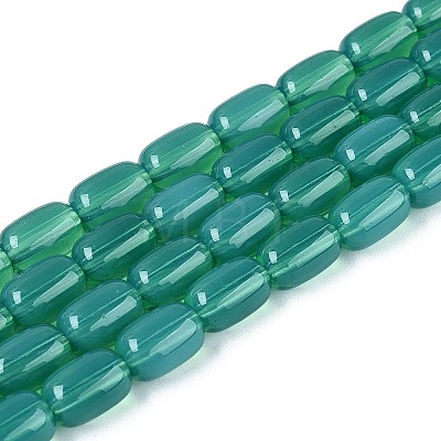 Imitation Jade Glass Beads Strands GLAA-T028-14J-A04-1