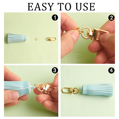   DIY Curb Chain Bracelet Keychain Making Kit DIY-PH0009-41-1