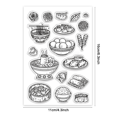 Custom Summer Theme PVC Plastic Clear Stamps DIY-WH0631-0178-1