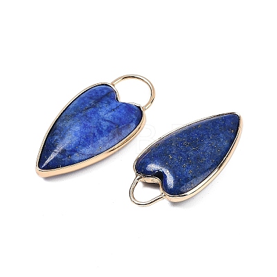 Dyed Natural Lapis Lazuli Pendants G-G193-02G-01-1