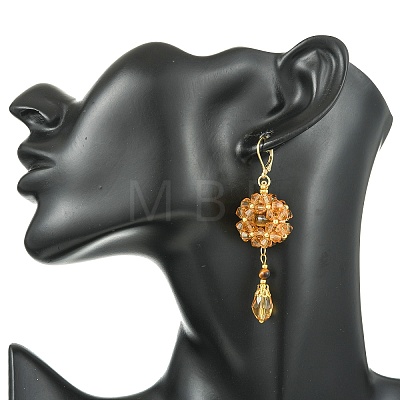 304 Stainless Steel Leverback Dangle Earrings EJEW-MZ00734-02-1