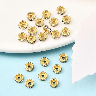 Brass Rhinestone Spacer Beads RB-A014-Z5mm-01C-1