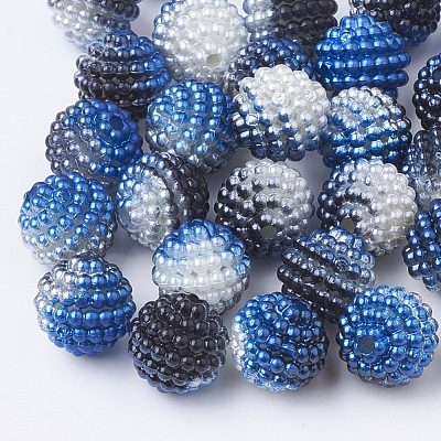 Imitation Pearl Acrylic Beads OACR-T004-10mm-M-1