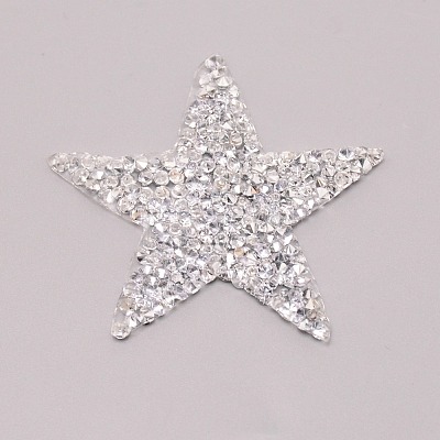 Star Glitter Hotfix Rhinestone DIY-WH0301-92B-02-1