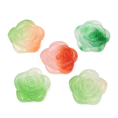 Natural Quartz Dyed Carved Pendants G-D364-01-1