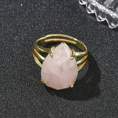 Brass Cuff Open Rings RJEW-D347-04G-13-1