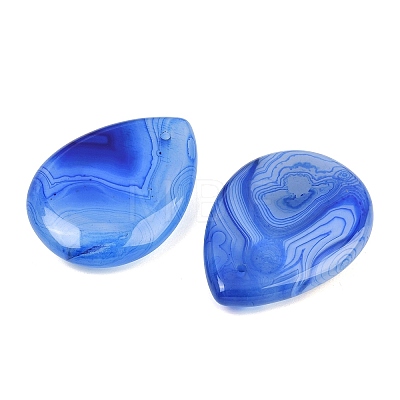 Natural Banded Agate Pendants GG-K002-02C-1