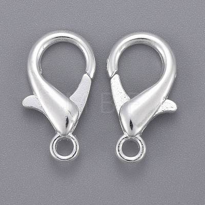 Zinc Alloy Lobster Claw Clasps X-E107-S-1