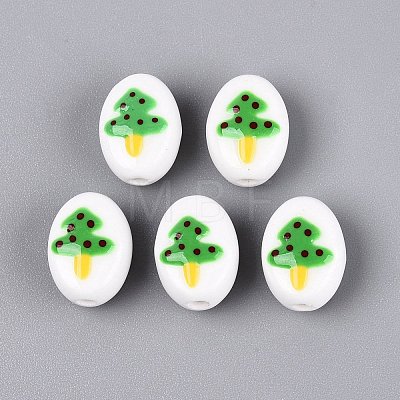 Handmade Porcelain Ceramic Beads PORC-Q005-07-1