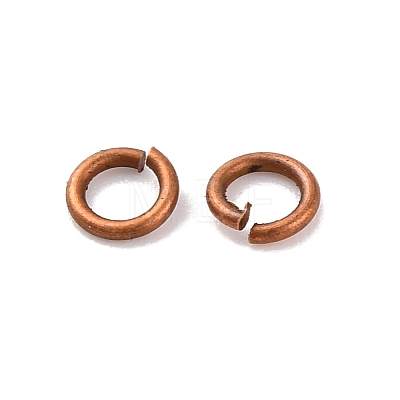 Brass Open Jump Rings KK-G514-01A-R-1