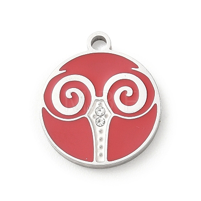 Twelve Constellations 304 Stainless Steel Enamel Pendants SA-CBAAE04-01P-11-1