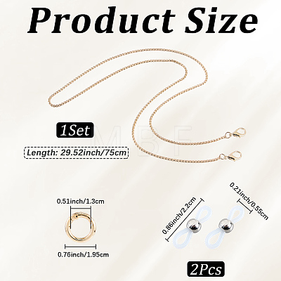 Iron Eyeglass Chains AJEW-CN0006-72KCG-1
