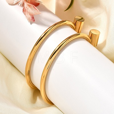 Ion Plating(IP) 304 Stainless Steel Bangles BJEW-P222-14G-1