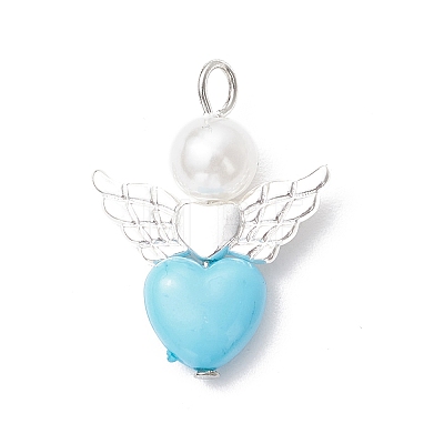 Angel and Heart Pendants PALLOY-JF03789-1