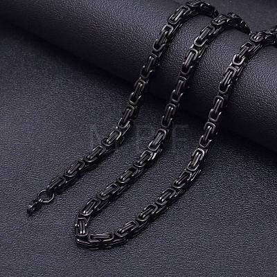 Titanium Steel Byzantine Chains Necklaces for Men FS-WG56795-200-1