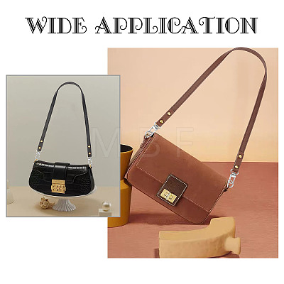 2Pcs 2 Colors Imitation Leather Bag Handles FIND-WR0002-69P-1
