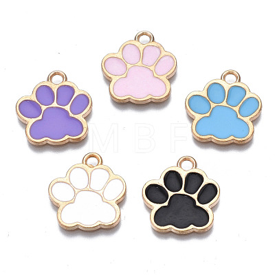 Alloy Enamel Pendants ENAM-T016-22LG-RS-1