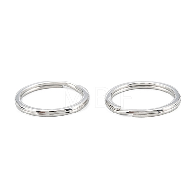 304 Stainless Steel Split Key Ring Clasps STAS-A054-01D-1