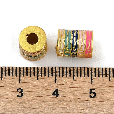 Brass Enamel Beads KK-S393-03-1