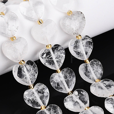 Natural Quartz Crystal Beads Strands G-P592-B19-01-1