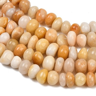 Natural Yellow Jade Beads Strands GG-CBACF26-A02-01-1