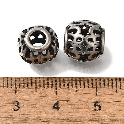 304 Stainless Steel European Beads STAS-D191-13A-AS-1