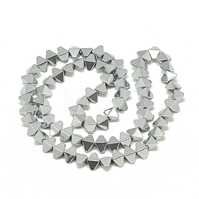 Electroplate Non-magnetic Synthetic Hematite Beads Strands G-Q486-99I-1