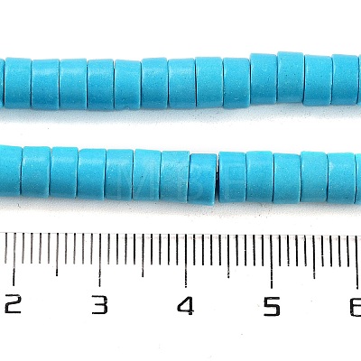 Synthetic Turquoise Beads Strands X-TURQ-G110-6x3mm-06-1