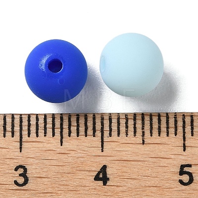 Rubberized Style Imitated Silicone Acrylic Beads X1-MACR-D029-01K-1