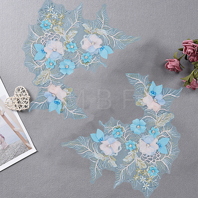 Polyester Embroidery Lace Sewing Ornaments DIY-WH2031-077A-02-1