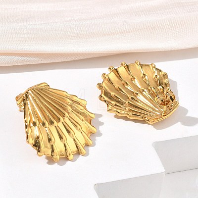 304 Stainless Steel Stud Earrings SA-CBA46AF-06G-01-1
