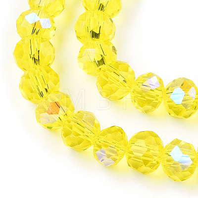 Electroplate Glass Beads Strands EGLA-A034-T8mm-L28-1