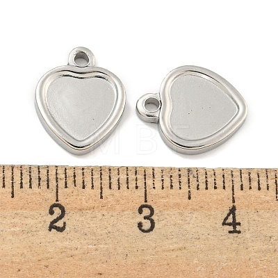 Non-Tarnish 304 Stainless Steel Pendant Cabochon Settings STAS-P365-11P-1