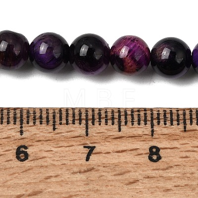 Grade AB Natural Tiger Eye Beads Strands G-B133-A02-6MM-04-1