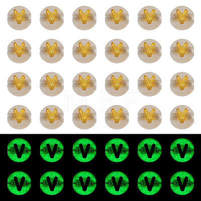 50G Luminous Transparent Acrylic Beads OACR-TAD0001-01V-1