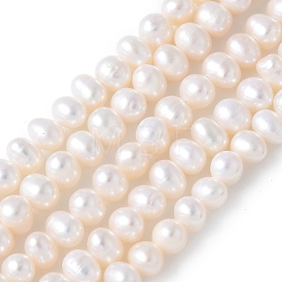 Natural Cultured Freshwater Pearl Beads Strands PEAR-I007-07Q-07A-1