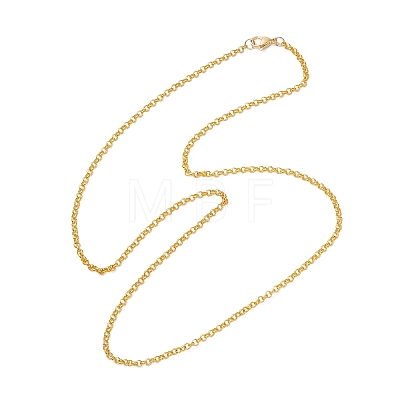 3MM 304 Stainless Steel Rolo Chain Necklaces NJEW-JN05622-02-1