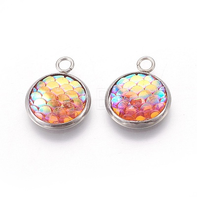 Resin Pendants RESI-L024-12-1