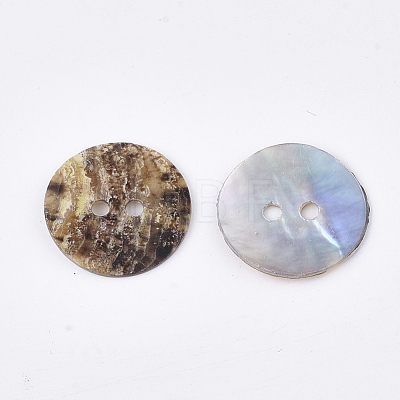 2-Hole Mother of Pearl Buttons SHEL-T012-43-1