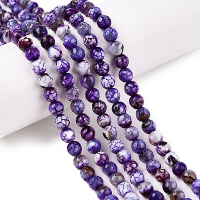 Natural Crackle Agate Beads Strands X-G-T119-01A-05-1