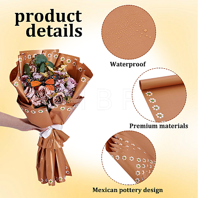 25Sheets Flower Wrapping Paper DIY-GA0009-87-1