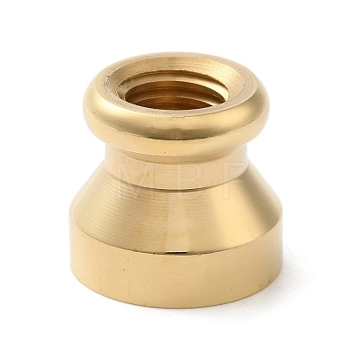 Golden Plated Round Shaped Wax Seal Brass Stamp Head STAM-K002-01G-05-1