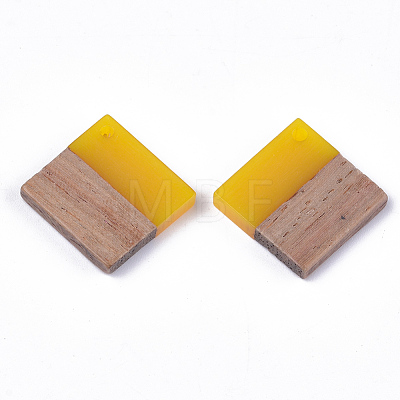 Resin & Walnut Wood Pendants RESI-S358-53C-1